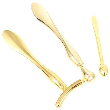 CLISPEED 3 Stück Teiliges Augencreme spatel aus Langlebiger Multifunktionaler Beauty löffel für Massage Augenpflege Hautstraffung und Anti falten Geeignet für Hauttypen Effektives