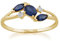 9ct Gelbgold 0.70ct Kanchanaburi Saphir & Diamant Klassisch Ring