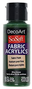Deco Art SOSOFT-Pintura para Tela, Color, Verde Oliva, Talla única