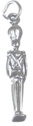 Nutcracker soldier sterling silver charm .925 x 1 Nut Cracker Soldiers