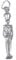 Nutcracker soldier sterling silver charm .925 x 1 Nut Cracker Soldiers