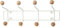 Pt, PT2454 Porte-manteaux mural Saturnus Métal blanc Boules bois beige H15 x 34,5 x 10 cm