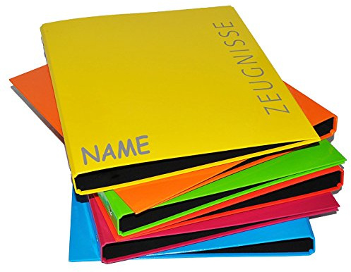 alles-meine.de GmbH Sammelordner/Ringbuch Zeugnisse incl. Namen - ROT A4 für Dokumente/Zeugnis/Zeugnisheft/Zeugnismappe/Zeugnisordner/Dokumentenmappe - Ordner Rin..