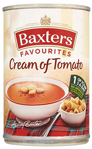 Baxters Favourites Cream of Tomato Soup (400g) - Pack of 6