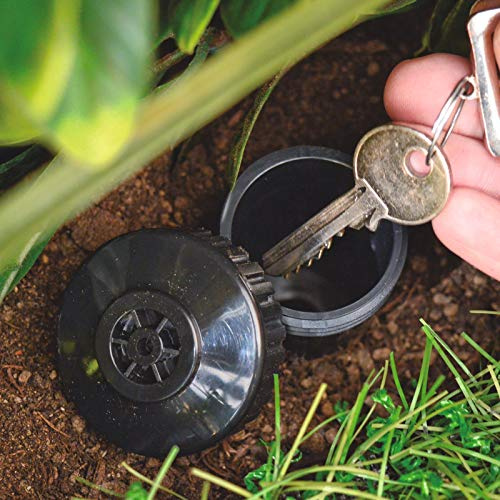 Key Hider Hide Sprinkler Head Safety Disguise Spare Hiding Storage Holder Garden, Perfect hiding place for spare keys, cash and other small items, Highly realistic imitation sprinkler head design