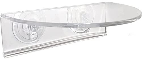 Window Garden Veg Ledge - Étagère de fenêtre pour Plantes, étagères en Acrylique Transparent - Porte-Plante d'intérieur à Ventouse - Rallonge de seuil de fenêtre en Verre (1 Paquet)
