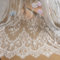 Chantilly Lace Floral Bridal/Wedding Dress Flower Textil Handwerk Scallop Trim Applique Kleidung Vorhang Weiß Elfenbein/Schwarz 300cmx150cm ALE02
