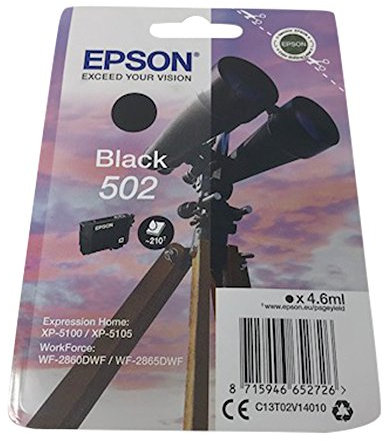 Druckerpatronen für Epson Expression Home XP5100, XP5105, Workforce WF2860DWF, WF2865DWF (Black)