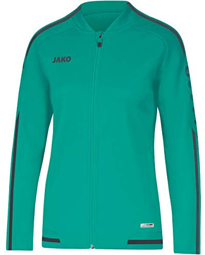 JAKO Damen Freizeitjacke Striker 2.0, türkis/anthrazit, 36, 9819