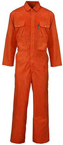 Pro-Work Women's Orange Polycotton Boiler Suit Size 40