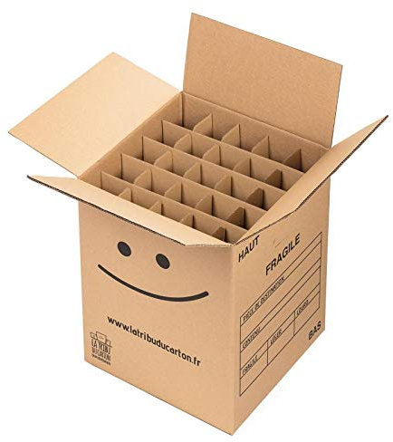 LA TRIBU DU CARTON Carton ultra renforcé 75 verres