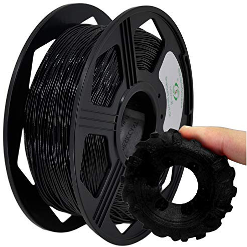 YOYI YOYI 95A TPU Filament 1.75,3D Drucker Flexible Filament TPU 1.75mm 0.8kg Toleranz beim Durchmesser liegt bei +/- 0,02mm, Schwarz