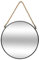 Paris Prix Atmosphera Créateur d'intérieur - Miroir Rond en Métal Corde 55cm Noir