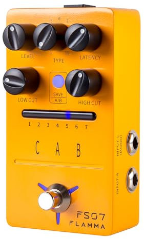 FLAMMA FS07 Stereo Simulation Pedal 7 User Preset Slots Support IR Loading Software Editing