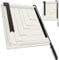 ZENO A4 Paper Cutter | Paper Guillotine | Titanium Paper Trimmer | Scrapbooking Tool with Automatic Security Safeguard and Side Ruler for Craft Paper, Coupon, Label and Cardstock | White