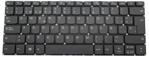 Teclado Laptop para Lenovo Flex 5-14 Yoga 520-14IKB España SP Sin Retroiluminado Gris Nuevo