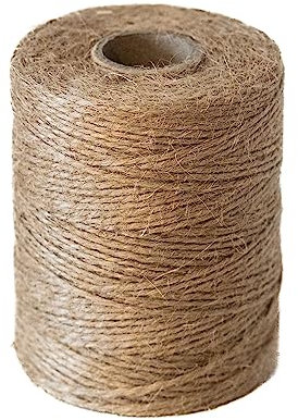 Chinchilla® Filo di iuta, diametro circa 1,2 mm, colore naturale, bobine da 100 m, spago di iuta, cordoncino decorativo, perfetto per lavori di bricolage, imballaggi e molto altro ancora