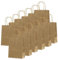 24 Stück Braun Kraft Papiertüte,Geschenktüten Klein mit Henkel 16 x 22 x 8 cm Papiertüten,Geschenkverpackung Papiertragetasche Gastgeschenke Tüten zum Weihnachten,Geburtstag,Hochzeitsfeiern