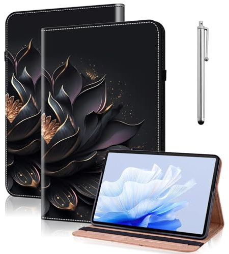 TUOLISG Funda para Lenovo Tab M10 HD 2nd Gen de 10,1 pulgadas, Folio Flip PU Cuero Funda para Tablet Tab M10 2nd Gen TB-X306F/TB-X306X -Lila Lotus