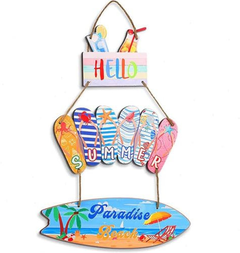 Juego de 1/3 piezas de letreros de piscina para exterior, diseño creativo de piscina, decoración de chanclas de madera, decoración de cubierta al aire libre, letrero de piscina impreso para playa,