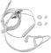 BLASHRD Auriculares Biauriculares Anti Radiación con Microfono Universal 3.5mm, Auriculares Acusticos de Tubo de Aire con Cancelacion de Ruido,