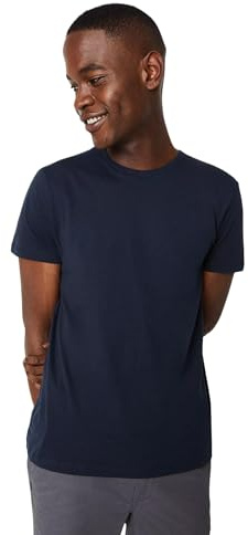 Burton Navy Plain Crew Neck T-Shirt