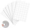 Ouligay 580 Pcs Self-Adhesive Screw Hole Stickers,White Screw Covers,Screw Covers Caps Dustproof,PVC Screw Hole Covers for Wood Cabinets, Furniture, Drawer,Table(6sheets 12 15 21mm)