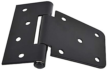 HOMSFOU Charnière De Porte De Garage 1 Pièce Bouton Poussoir Serrure Boucles De Porte Accessoires De Porte Acier Au Carbone Noir
