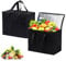 UEPOA 2 Stück Kühltasche Faltbar, 18L Thermotasche für Essen Tragbare Lunchtasche Isoliert Wiederverwendbare Gefriertasche Picknicktasche für Outdoor Reisen BBQ Camping