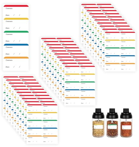 300 Stück Gefrieretiketten zum Beschriften,Ablösbare Etiketten Gefriergut Selbstklebend,Beschriftungsetiketten,Tiefkühletiketten,Leicht Ablösbare Klebeetiketten Ohne Rückstände für Marmeladengläser