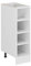Vicco Küchenregal R-Line, offener Küchenschrank, Weiß, 25 cm ohne Arbeitsplatte