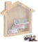 Spardose Holz, Sparschwein aus Holz, Visualisierung Abnehmbar Haus Sparbüchse, Spardose Dekoration, Personalisierte Haus Spielzeugkiste Gelddose für Kinder Geburtstagsgeschenk