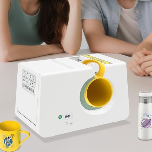 Prensa de calor automática para tazas/tazas de cerámica/tazas de acero inoxidable/tazas de cristal (235 ml) con ajuste de temperatura y tiempo, prensa de transferencia de calor DIY para sublimación