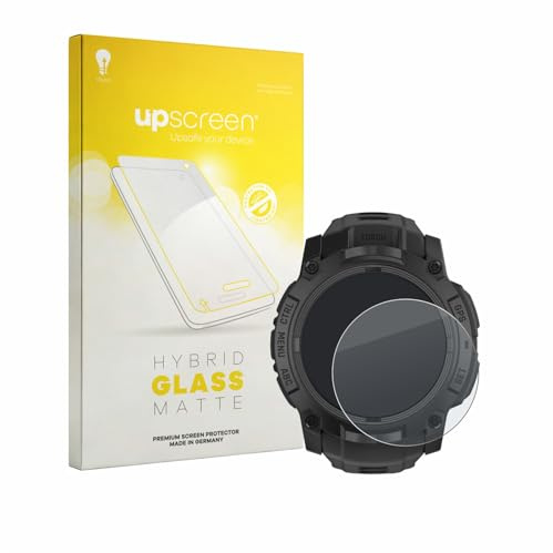 upscreen Entspiegelungs-Schutzglas für Garmin Instinct 3 Tactical Edition (50 mm) Schutzfolie Glas Matt [Extrem Kratzfest 9H, Anti-Reflex, Anti-Fingerprint]