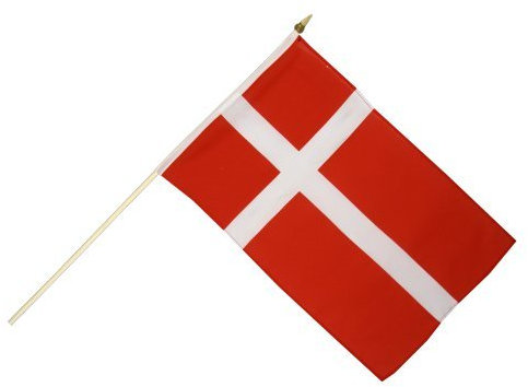 Flaggenfritze Stockflagge Dänemark - 30 x 45 cm
