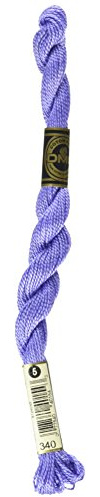 DMC 115 5-340 Pearl Cotton Thread, Medium Blue Violet, Size 5