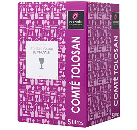 Vinovalie BIB vin rouge Duras Gamay IGP Comté Tolosan Cubi de 5 litres