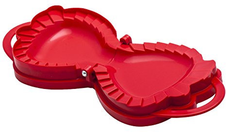 SVIM 575 Apfeltaschen-Teigform/hübscher Apfelform, 14 x 17 cm, Rot