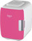 Cooluli Skincare Mini Fridge for Bedroom - Car, Office Desk & Dorm Room - Portable 4L/6 Can Electric Plug In Cooler & Warmer for Food, Drinks, Beauty & Makeup, 12v AC/DC & Exclusive USB, Fuchsia