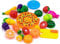 Kingdommax Kitchen Toy Food, 24Pcs Plastic Fruit Vegetable Kitchen Cutting Toy Set Kids Toys