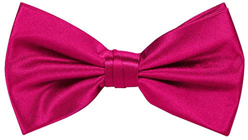 Wedding Decor pré-noué Nœud Papillon pour Homme avec Sangle réglable Idéal pour Mariage, fête, Bal et soirée événements par Mariage Rose Rose Vif