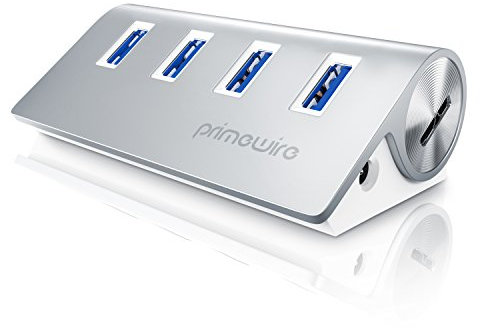 CSL - USB Hub 3.2 Gen1 4 Port Verteiler - Datenhub kompatibel mit PC Notebook Laptop MacBook MacBook Air Pro Mini iMac MacPro Tablet PS4 UVM. - Plug and Play - Hot Plug - Windows, Linux und MacOS