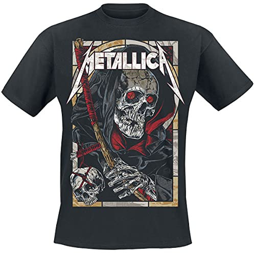 Metallica Men's Death Reaper BL_TS: M T-Shirt, Black (Black Black), Medium (Size:Medium)