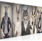 Runa Art Bild Tiere Abstrakt Wandbilder auf Vlies Leinwand 5 Teilig Wanddekoration Büro 018356a