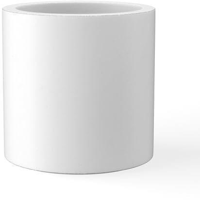 Kante Fioriera da esterno, diametro 12,9 pollici, cemento, bianco puro, diametro 12,5 cm