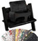 Cuscino UKJE compatibile con Stokke Tripp Trapp - Morbido cuscino per sedile per neonati, bambini e bambini piccoli, Accessori per seggiolone, Inserto in tessuto di cotone (Nero)
