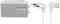 Panasonic Radio FM Portable RF-D10EG-W I Fréquences : FM/Dab/Dab+ 2W HP de 10cm & Goobay Câble d'alimentation Prise EU Type C coudé vers Prise Double Femelle Type C7 coudé; 1,5 m; Blanc