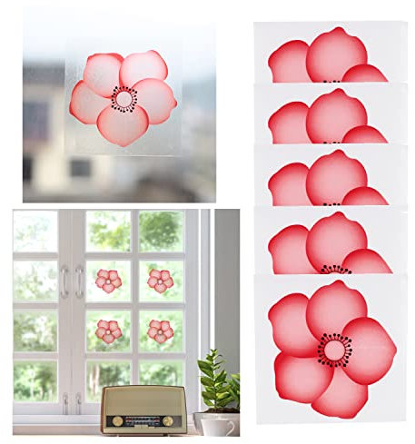20PCS Floral Fenster Fliege Fallen Catcher Indoor Aufkleber für Indoor Insekt Pest Attraktor und Eliminator