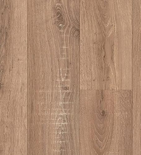 eXtreme Wood Effect Vinyl Flooring Roll for Bathroom, Kitchen, & Bedroom | Durable, R-11 Slip Resistant, and Waterproof Floor Covering | 4m Long x 7m Wide Nashville Vinyl Lino Sheet – Raymond