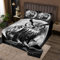 Loussiesd Eule Steppdecke 3D Boho Eule Tagesdecke für Kinder Boho Exotischer Stil Bettüberwurf Mond Safari Vogel Tier Drucken Raumdekoration Tagesdeck 3St, 240x260cm